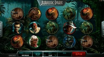Jurassic Park filma spele